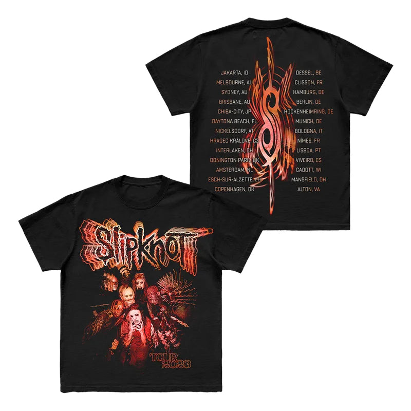 Camiseta Slipknot Gótica 100% Algodão - Estampada Streetwear Unissex