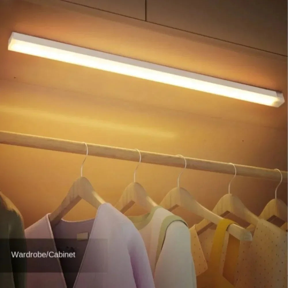 Cozinha usb recarregável lâmpada led night light com sensor de movimento armário para armários casa e decoração luzes guarda-roupa