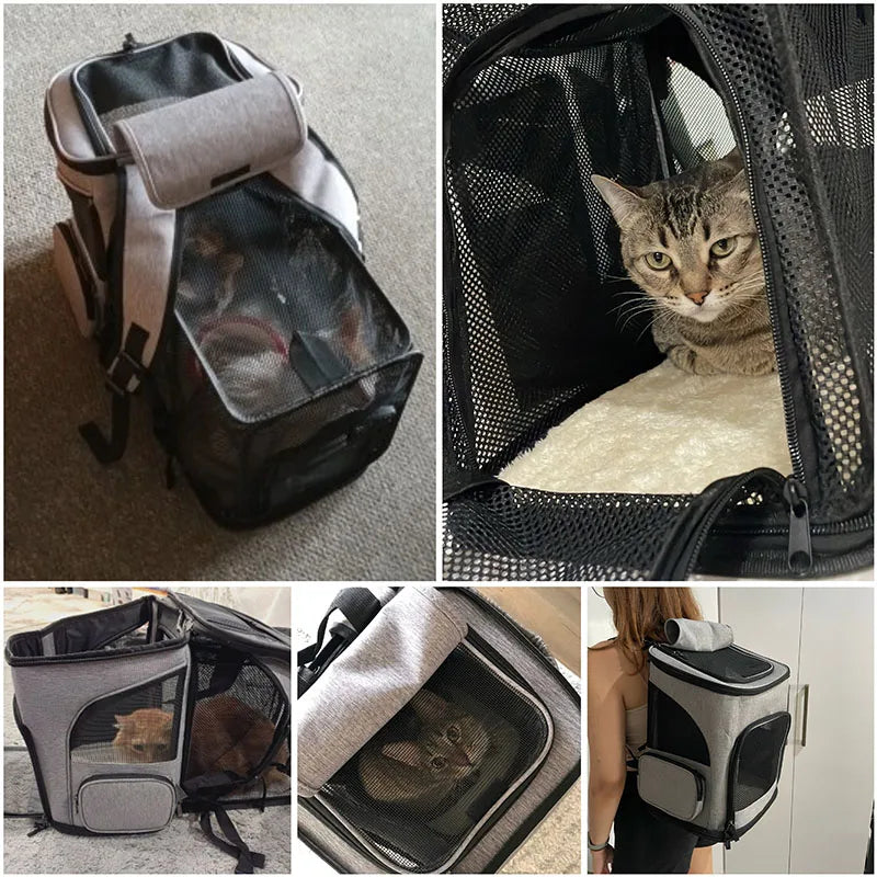 Mochila Bag Transportadora Pet - Dobrável e Respirável