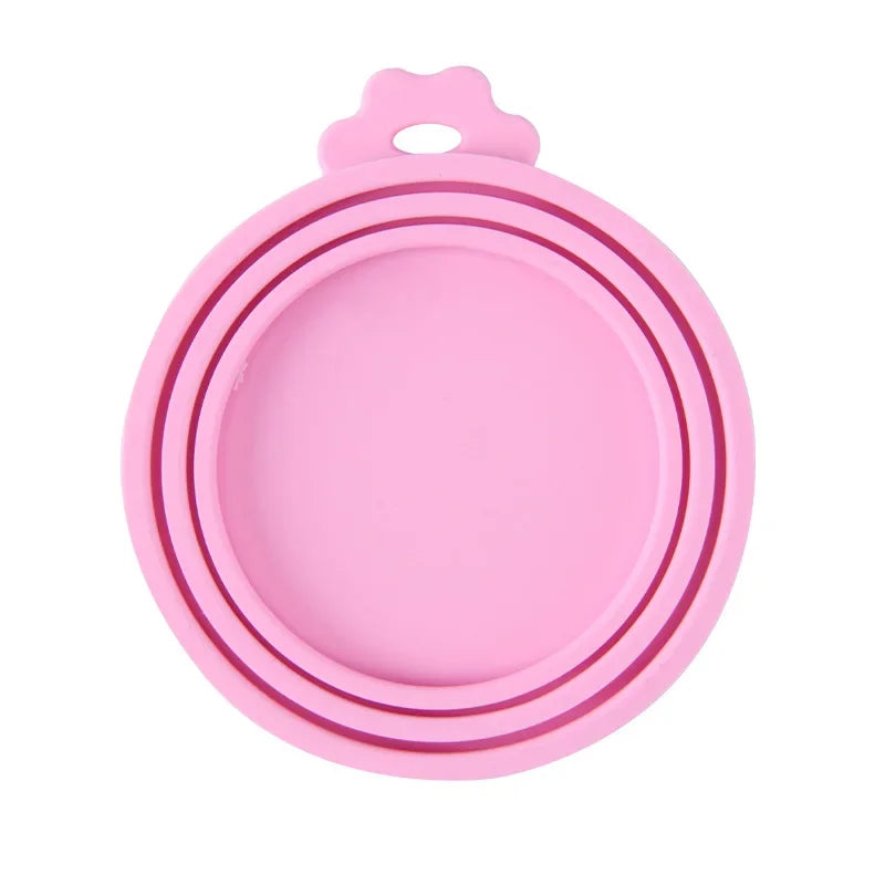 Tampa de Silicone Reutilizável para Latas de Ração - Vedação para Armazenamento de Alimentos para Cães e Gatos - Acessório Essencial para a Saúde Diária do Pet
