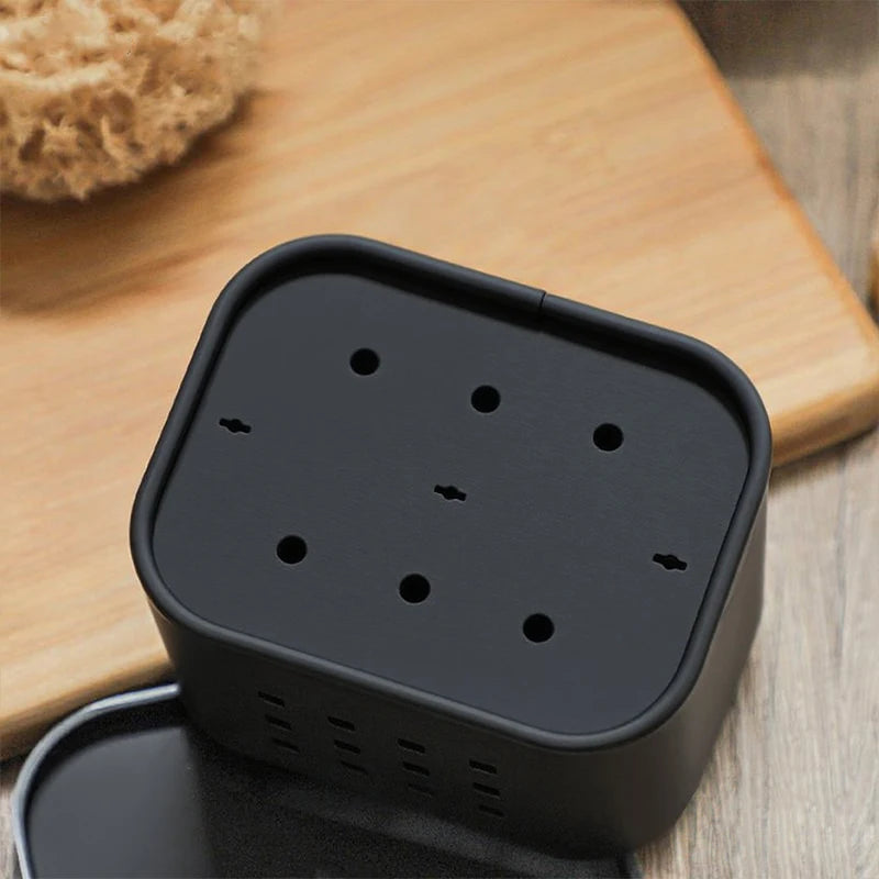 Suporte de drenagem de esponja de cozinha-organizador de armazenamento de bancada, rack de esponja sem broca para cozinha doméstica