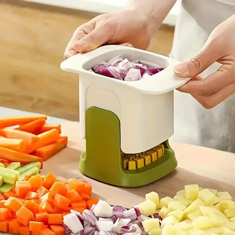 Cortador Multifuncional de Pepino e Batata, Fatiador Manual de Cebola, Utensílio de Cozinha, Picador de Vegetais, Cortador de Batata Frita