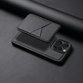 Capa de Couro Magnética Destacável 2 em 1 para iPhone 17 16 Pro Max 15 14 13, Capa de Carteira com Porta para Cartões
