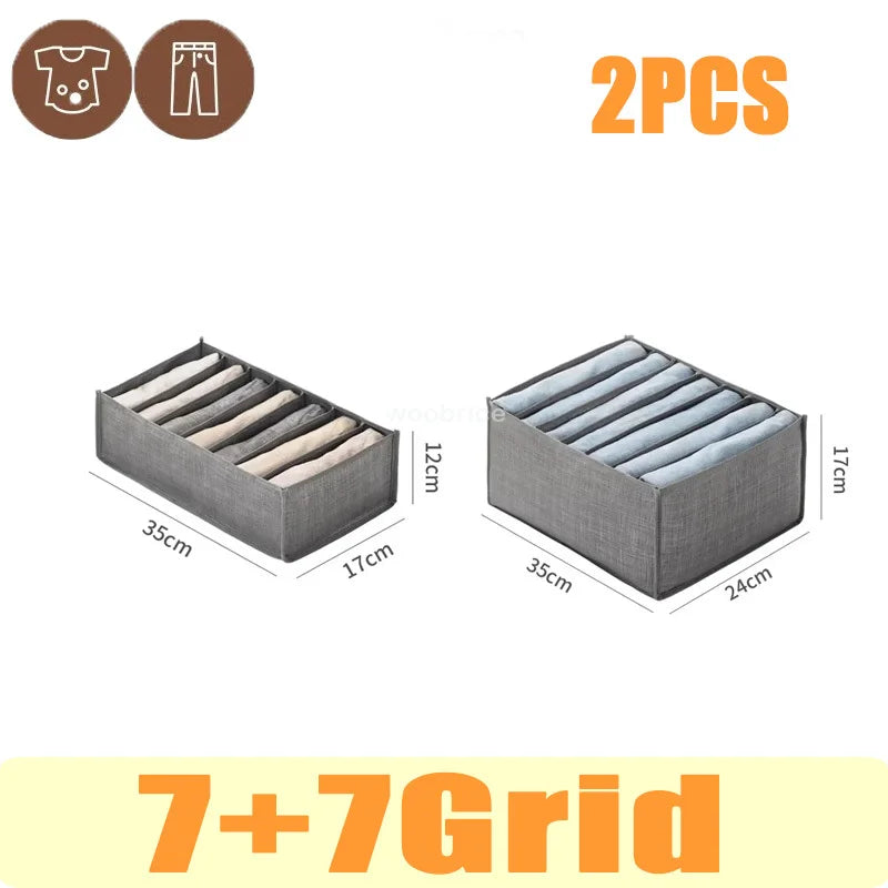 Organizador para Gavetas Organizador de Roupas Calças  Caixa de Armazenamento para Calças, Organizador de Gaveta para Calças Jeans, Meias, Roupa Íntima  Armazenamento de Guarda-Roupa para Camisetas