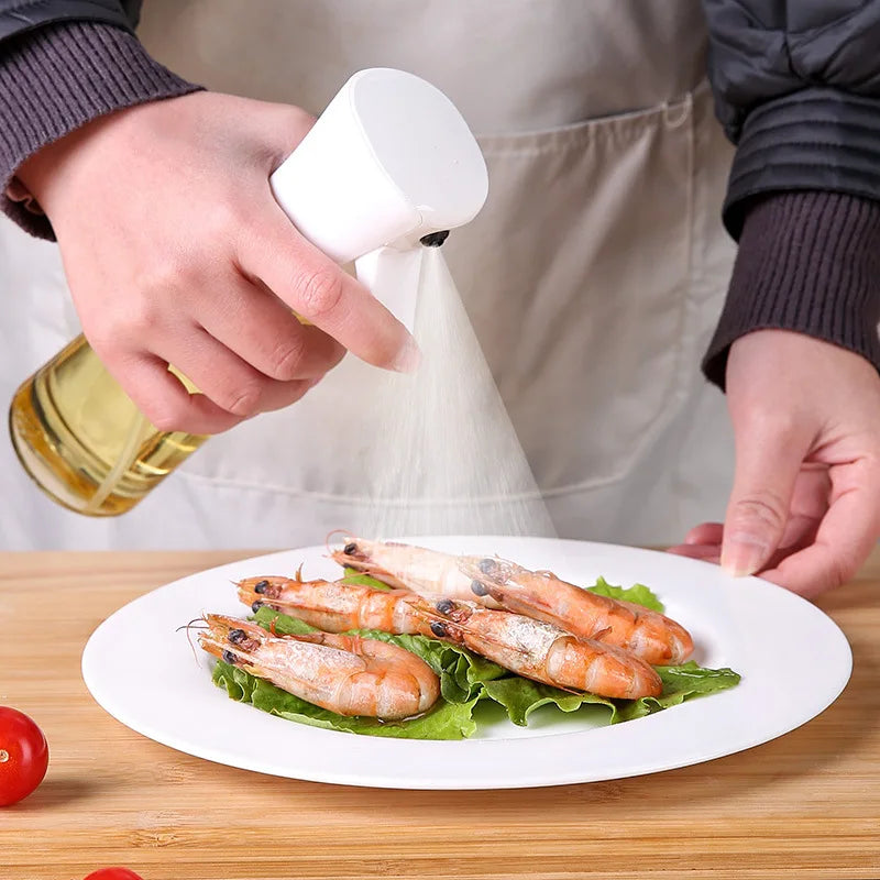 1pc 200ml/300ml garrafa de spray de óleo cozinha cozinhar dispensador de azeite de azeitona acampamento churrasco cozimento vinagre molho soja pulverizador recipientes